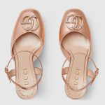 Gucci Women’s platform pump with crystal Double G - Image 2